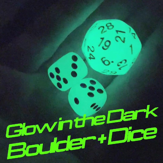 Glow in the Dark Dice, Neon Patches & Sticker Set